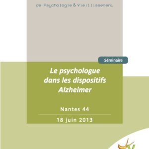 Le psychologue dans les dispositifs Alzheimer